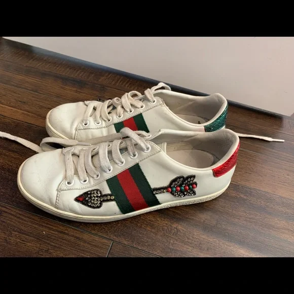 NICE GUCCI SHOES Nice Gucci GG Guccissima High Top Sneakers Shoes  main image 4
